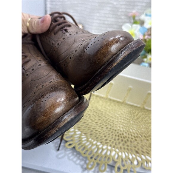 (N6) Ted Baker Mens Guri 7 Brown Oxford Brogue Dress Shoes Wingtip Size 8 main image 11
